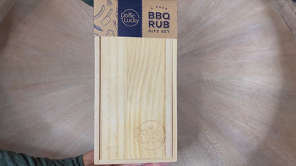 BBQ Rub Gift Set - Spice Gift Set in Premium Wooden Box (Set of 6)